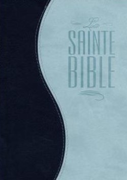 Bible similicuir bleu clair et bleu nuit