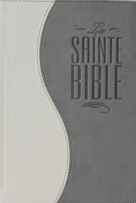 Bible similicuir duo blanc et gris