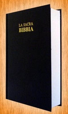 Bible en italien: Nuova Diodati format poche rigide noir