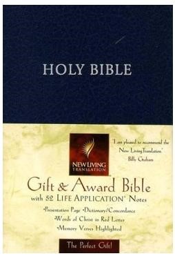 NLT2 Pew Bible Blue Hardback