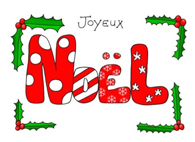 Carte double Joyeux Noël