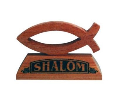 Socle shalom avec ichtus