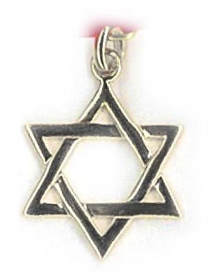 Pendentif étoile de David argent