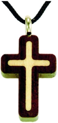 Croix en bois vernis