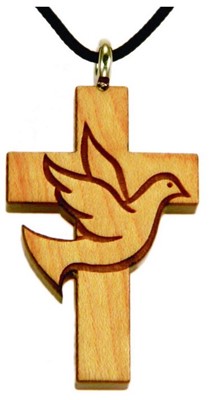 Croix en bois vernis