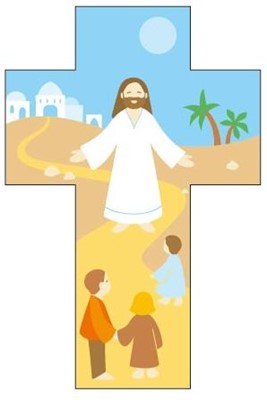 Croix Jésus et les enfants