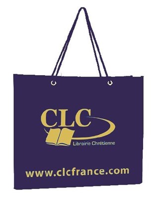 Sac tissus CLC bleu marine avec renfort de fond