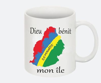 Mug Dieu bénit mon île - Île Maurice