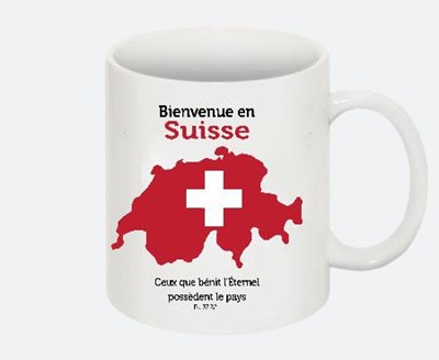 Mug Bienvenue en Suisse - Psaume 37:22