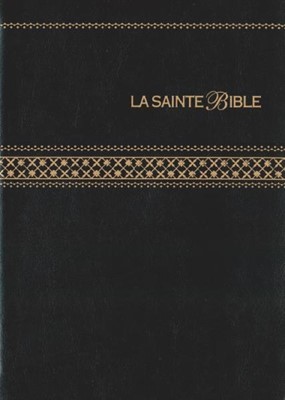 Bible Segond 1910, gros caractères, noire - couverture souple, tranche or  avec onglets, paroles de Jésus en rouge - Segond 1910