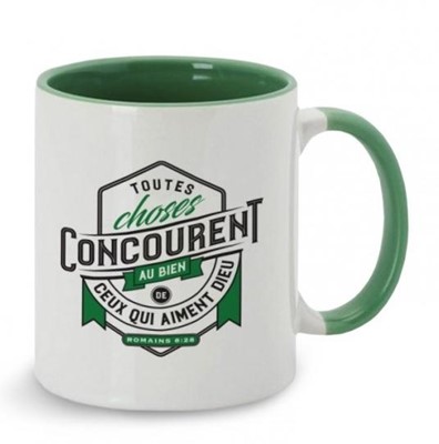 Mug Vert Toutes choses concourent