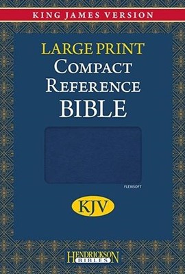 Bible kjv large print compact reference tranche argentée