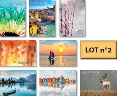 Lot n°2 de 8 cartes postales