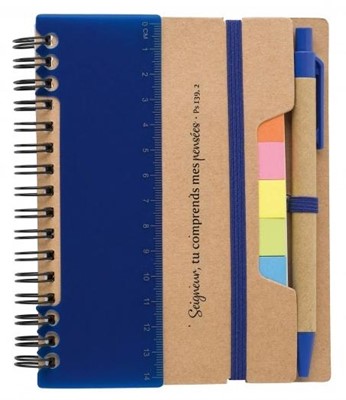 Carnet multifonction bleu