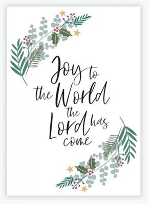 Joy to the world christmas magnet format A7