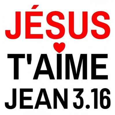 Sticker Jésus t'aime 7.5cm
