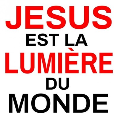 Sticker Jésus est la lumière du monde 7.5cm