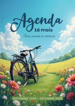 Agenda scolaire 2025-2026, avec 4 mois supplémentaires jusqu’en décembre 2026