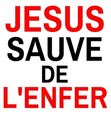 Sticker Jésus sauve de l'enfer