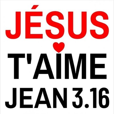 Sticker Jésus t'aime 7.5cm