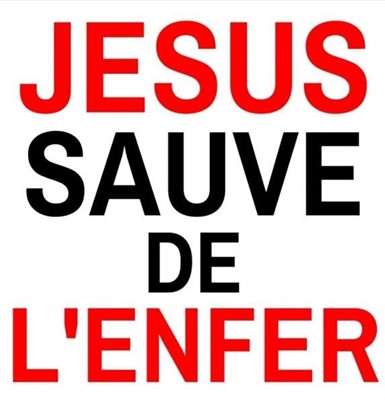 Sticker Jésus sauve de l'enfer