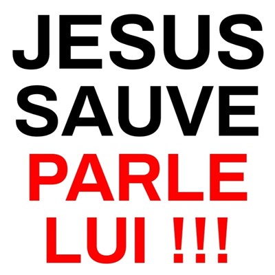 Jésus sauve parle lui ! 7.5 cm