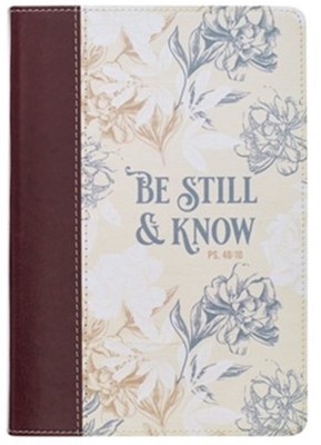 Journal LuxLeather Be Still & Know Psaume 46:10