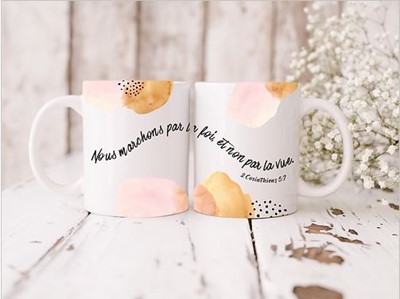 Mug "Nous marchons par la foi"