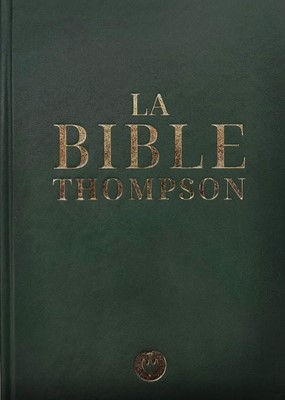 Bible Thompson rigide verte avec onglets