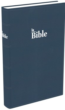 Bible Darby grand format, souple bleu