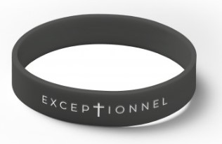 Bracelet silicone Exceptionnel noir