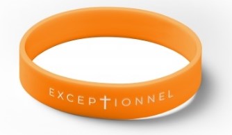 Bracelet silicone Exceptionnel orange