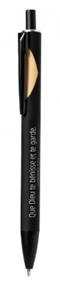 Stylo bambou et aluminium argent