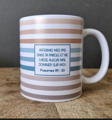 Mug rayé Psaume 119.33