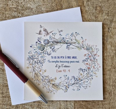 Carte postale Esaïe 43.4
