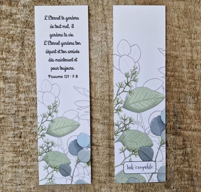 Marque-pages Psaume 121.7-8