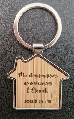 Porte-clés en forme de maison