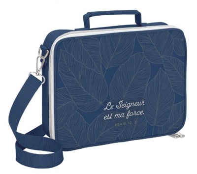 Sacoche Bible avec lanière " "Le Seigneur est ma force" Es 12.2