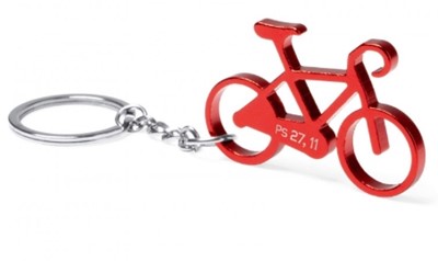 Porte-clé "Vélo" rouge Ps 27.11