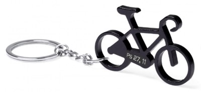 Porte-clé "Vélo" noir Ps 27.11