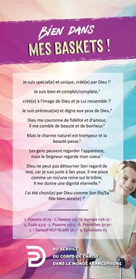 Carte de proclamation pour adolescents "Bien dans mes baskets !"