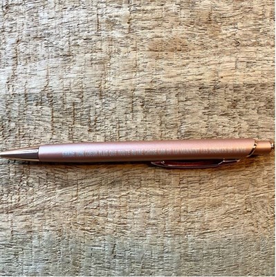 Stylo rose cuivre Proverbes 4.23