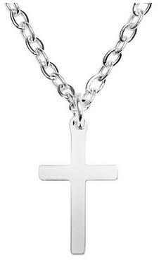 Chaîne argenté croix