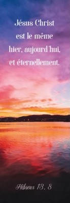 Marque-pages coucher de soleil sur un lac