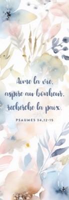 Marque-pages motifs floraux pastels
