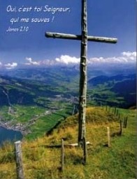 Mini carte croix sur montagne