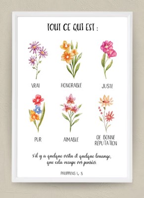 Tableau A4 encadré