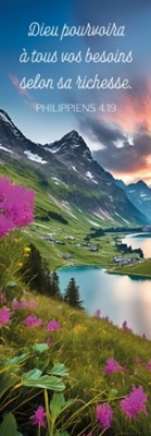 Marque-pages paysage de montagne en été