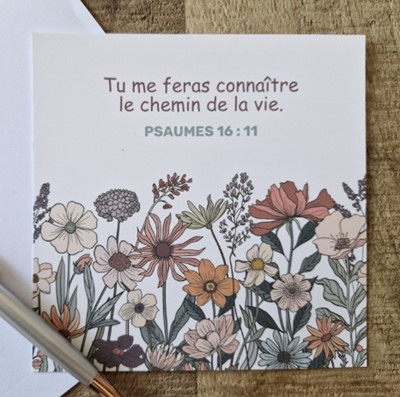 Carte postale Psaumes 16.11