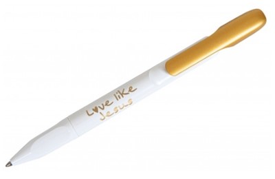 Stylo à bille "Love like Jesus" blanc